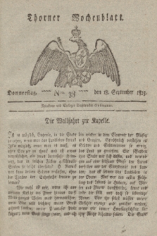 Thorner Wochenblatt. 1823, Nro. 38 (18 September)