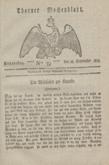 Thorner Wochenblatt. 1823, Nro. 39 (25 September)