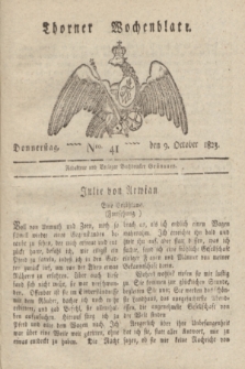 Thorner Wochenblatt. 1823, Nro. 41 (9 October)