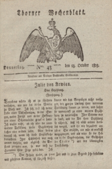 Thorner Wochenblatt. 1823, Nro. 43 (23 October)