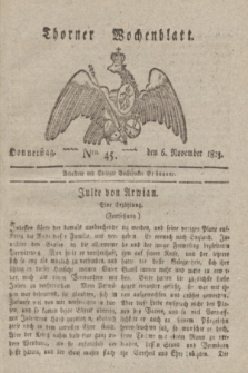 Thorner Wochenblatt. 1823, Nro. 45 (6 November)