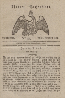 Thorner Wochenblatt. 1823, Nro. 46 (13 November)