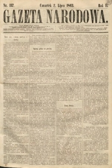 Gazeta Narodowa. 1863, nr 117
