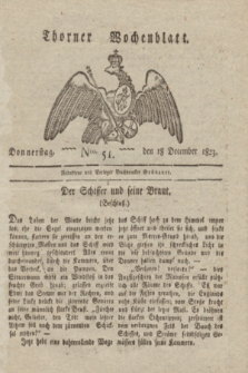 Thorner Wochenblatt. 1823, Nro. 51 (18 December)