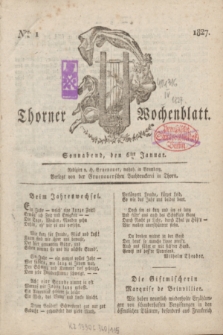 Thorner Wochenblatt. 1827, Nro. 1 (6 Januar) + dod.