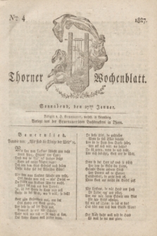 Thorner Wochenblatt. 1827, Nro. 4 (27 Januar) + dod.