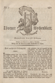 Thorner Wochenblatt. 1827, Nro. 7 (17 Februar)