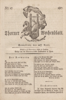 Thorner Wochenblatt. 1827, Nro. 17 (28 April) + dod.