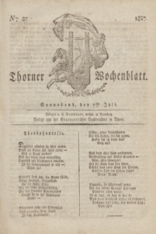 Thorner Wochenblatt. 1827, Nro. 27 (7 Juli) + dod.