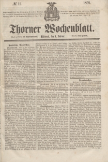 Thorner Wochenblatt. 1859, № 11 (9 Februar)