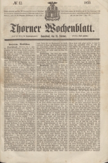 Thorner Wochenblatt. 1859, № 12 (12 Februar)