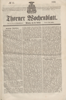 Thorner Wochenblatt. 1859, № 15 (23 Februar)