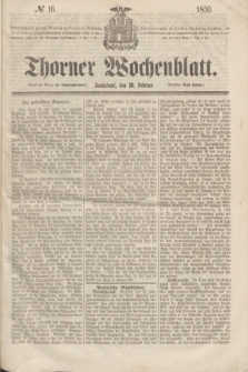 Thorner Wochenblatt. 1859, № 16 (26 Februar)