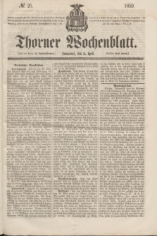 Thorner Wochenblatt. 1859, № 26 (2 April)