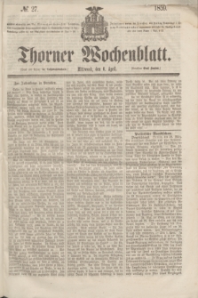Thorner Wochenblatt. 1859, № 27 (6 April)