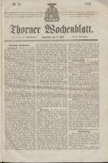 Thorner Wochenblatt. 1859, № 28 (9 April)