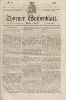 Thorner Wochenblatt. 1859, № 39 (18 Mai)