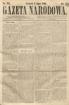 Gazeta Narodowa. 1863, nr 123
