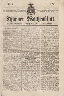 Thorner Wochenblatt. 1859, № 43 (31 Mai)
