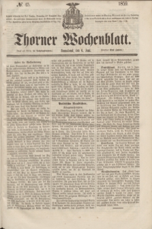Thorner Wochenblatt. 1859, № 45 (4 Juni) + dod.