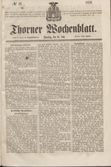 Thorner Wochenblatt. 1859, № 49 (14 Juni)