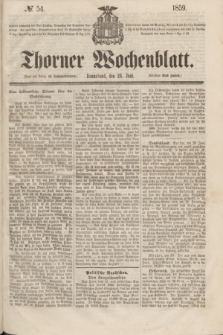 Thorner Wochenblatt. 1859, № 54 (25 Juni)