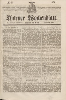 Thorner Wochenblatt. 1859, № 63 (16 Juli)