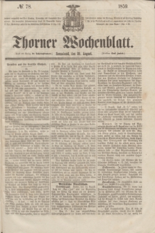 Thorner Wochenblatt. 1859, № 78 (20 August)