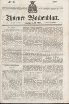 Thorner Wochenblatt. 1859, № 105 (22 October)