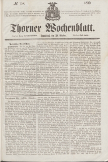 Thorner Wochenblatt. 1859, № 108 (29 October)