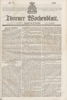 Thorner Wochenblatt. 1859, № 114 (12 November)