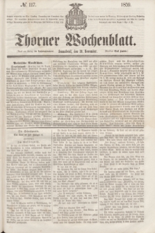 Thorner Wochenblatt. 1859, № 117 (19 November)