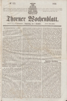 Thorner Wochenblatt. 1859, № 122 (1 December)
