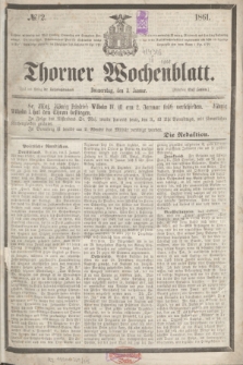 Thorner Wochenblatt. 1861, № 2 (3 Januar)