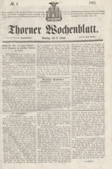 Thorner Wochenblatt. 1861, № 4 (8 Januar)