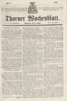 Thorner Wochenblatt. 1861, № 8 (17 Januar)