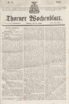 Thorner Wochenblatt. 1861, № 10 (22 Januar)