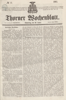 Thorner Wochenblatt. 1861, № 11 (24 Januar)