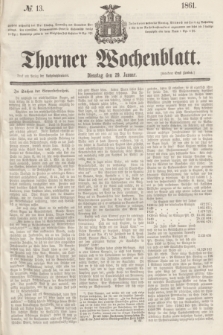 Thorner Wochenblatt. 1861, № 13 (29 Januar)