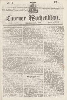 Thorner Wochenblatt. 1861, № 14 (31 Januar)