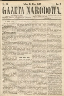 Gazeta Narodowa. 1863, nr 131