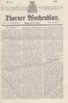 Thorner Wochenblatt. 1861, № 19 (12 Februar)
