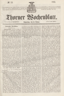 Thorner Wochenblatt. 1861, № 23 (21 Februar)