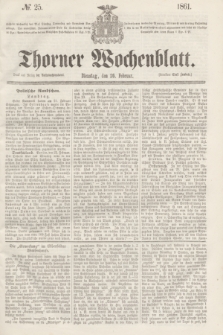 Thorner Wochenblatt. 1861, № 25 (26 Februar)