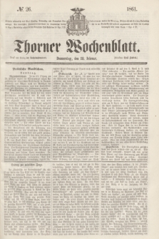 Thorner Wochenblatt. 1861, № 26 (28 Februar) + dod.