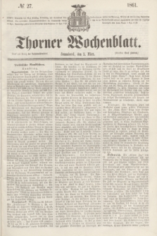 Thorner Wochenblatt. 1861, № 27 (2 März)