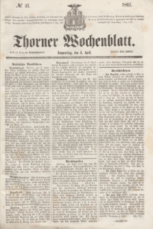 Thorner Wochenblatt. 1861, № 41 (4 April)