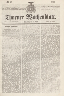 Thorner Wochenblatt. 1861, № 45 (13 April)