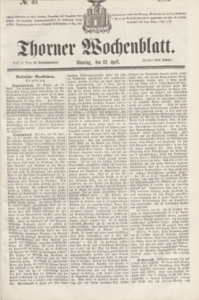 Thorner Wochenblatt. 1861, № 49 (23 April)