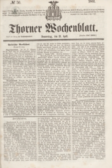 Thorner Wochenblatt. 1861, № 50 (25 April)